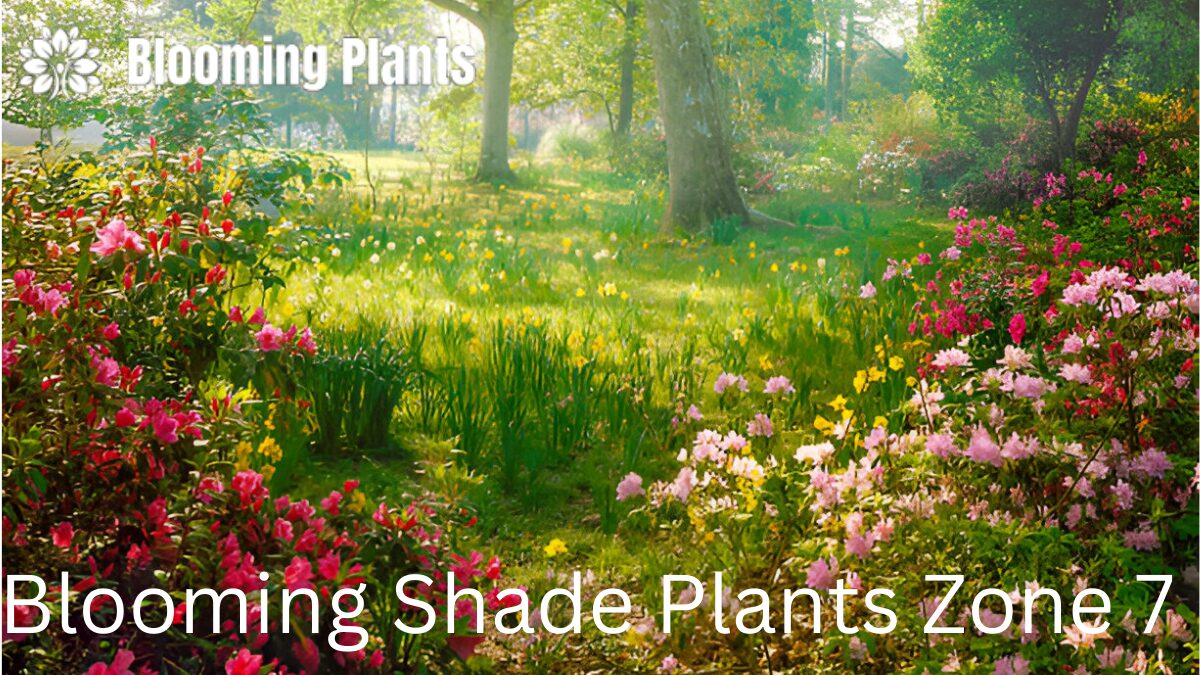 Colorful blooming shade plants thriving in a Zone 7 garden with vibrant flowers and lush greenery.