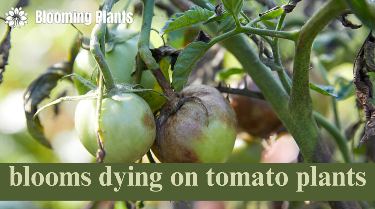 blooms dying on tomato plants